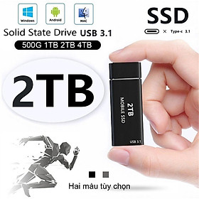 Ổ cứng ngoài SSD 1TB 2TB 500GB cổng USB 3.1 4TB