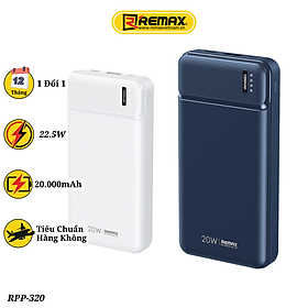Mua Pin sạc dự phòng 20000mAh Hỗ trợ sạc nhanh QC và PD 20W - Pin Dự Phòng Remax RPP-288 Hàng Chính Hãng