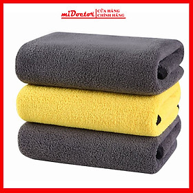 Hình ảnh Combo 2 Khăn Lau Xe Ô Tô Siêu Thấm, Khăn Lau Đa Năng Chất Liệu Microfiber 2 Chiếc - Hàng Chính Hãng