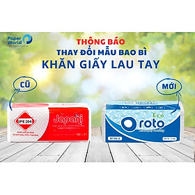 Combo 5 khăn giấy rút lau tay đa năng 2 lớp 102 tờ ROTO ECO RT20-2 | 100% bột giấy nguyên sinh