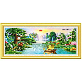 Tranh đính đá Thuận buồm xuôi gió Yn0021
