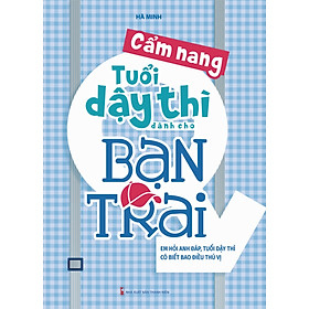 Ảnh bìa Cẩm Nang Tuổi Dậy Thì Dành Cho Bạn Trai