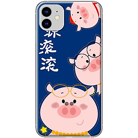 Ốp lưng dành cho iPhone 11 mẫu 3 chú heo
