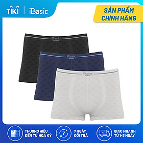 Combo 3 quần lót nam không đường may Trunk Seamless iBasic PANM095