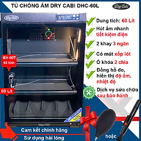 Mua TỦ CHỐNG ẨM DRY CABI DHC60XL ( 60 LÍT  CÓ ĐÈN LED - HÀNG CHÍNH HÃNG