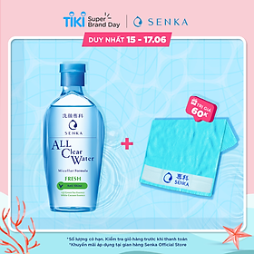 Nước tẩy trang sạch thoáng Senka A.L.L.Clear Water Fresh 230ml