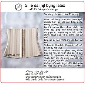 Gen nịt bụng Latex dáng chuẩn - Đai nịt bụng eo thon Hy Lạp