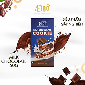 Kẹo socola sữa nhân bánh Cookie 50gram Figo