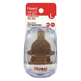 Núm ty I-Byeol Nano Silver cổ rộng size L (6 - 12 tháng)