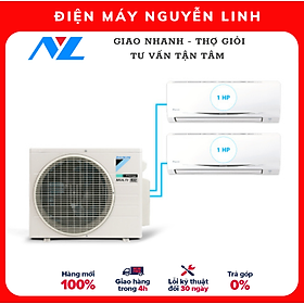 HÀNG CHÍNH HÃNG - Hệ thống máy lạnh Daikin Inverter Multi S1HP + 1HP