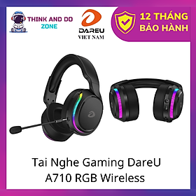 Tai Nghe Gaming DareU A710 RGB Wireless - Hàng Chính Hãng