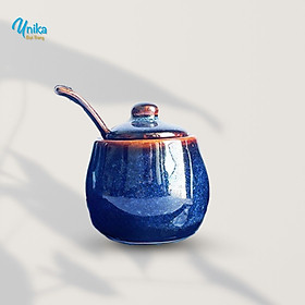 Mua Hũ Đường (3 màu) Có Thìa - Hũ Gia Vị - Gốm Sứ Cao Cấp Bát Tràng