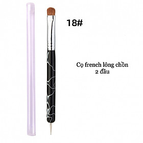 Cọ french nail 2 đầu lông chồn số 18 cao cấp 1192