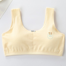 Hình ảnh Áo lá học sinh cấp 1 cấp 2 cấp 3 có mút mỏng chất cotton mềm mại thoáng mát Lá Bralette A31