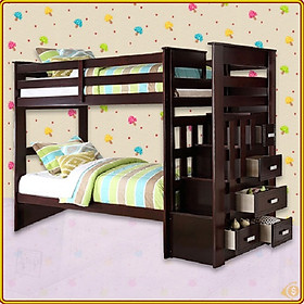 Mua Giường 2 tầng Tundo màu nâu