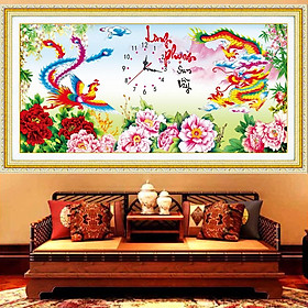 Mua Tranh thêu chữ thập Long phụng sum vầy LV3139 - 81*40cm - tự thêu