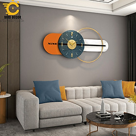 Đồng hồ treo tường trang trí decor phong cách Bắc âu mã 21109-72 cho phòng khách đẹp
