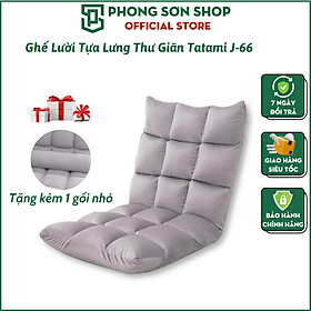 Mua Ghế lười tựa lưng thư giãn Pehouse J66  tặng kèm gối ôm  Ghế Lười Tựa Lưng Kiểu Nhật Bản Ghế Sofa Ngồi Bệt Kiểu Tatami Ngả Lưng 5 Cấp Độ Êm Ái - Hàng Chính Hãng Phong Sơn Shop
