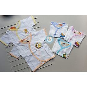 Áo cổ tim viền màu tay ngắn - BABIBOO - Xanh ngọc