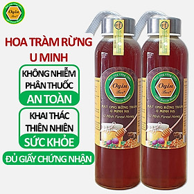 [Combo 2 chai 500ml] Mật ong rừng U Minh, Khai thác CHUẨN THIÊN NHIÊN 100%, OGINBEE