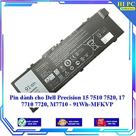 Pin dành cho Dell Precision 15 7510 7520 17 7710 7720 M7710 91Wh MFKVP - Hàng Nhập Khẩu 