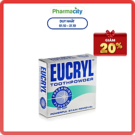 Bột làm trắng răng vị bạc hà Eucryl 50g