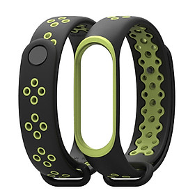 Mua Dây đeo thay thế cho Xiaomi Miband 3 và 4 MB01 phối 2 mầu (Hàng nhập khẩu)