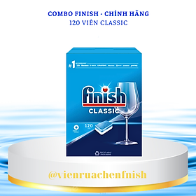 Viên rửa bát Finish Classic 120 viên - 2 chức năng