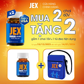 KHI MUA COMBO 2 CHAI JEX 60 viên - Giảm đau, tái tạo sụn khớp