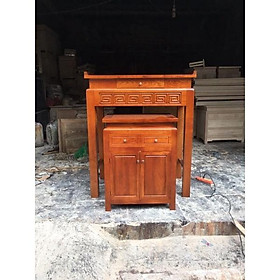 Mua Án Gian  Án Thờ Gỗ Sồi Tự Nhiên Hoàn Toàn Size 127cm