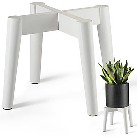 Giá Đỡ Chậu Cây, Đôn Gỗ Để Chậu Hoa Để Bàn - Cao 19 cm x Rộng 24 cm