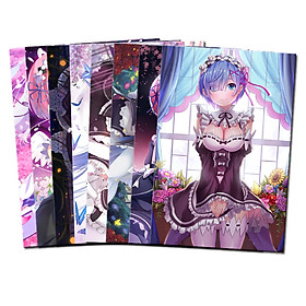 Bộ poster 8 tấm Re:Zero kara Hajimeru Isekai Seikatsu