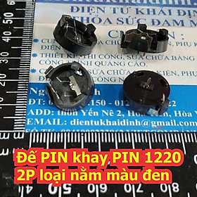 10 cái Đế PIN khay PIN 1220 2P loại nằm màu đen kde7087