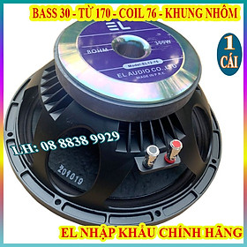 CỦ LOA NHẬP - BASS 30 EL AUDIO COIL 75MM TỪ 170 MÀNG CHỐNG NƯỚC - GIÁ 1 CHIẾC