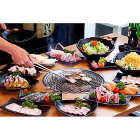 Mua Bếp nướng ko khói hút âm bàn Hàn Quốc bếp nướng vỉ inox 304