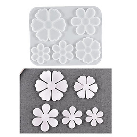 Flower Silicone Resin Mold Epoxy Mold for Making Flower Ornament DIY Silicone Resin Casting Molds for Art Casting Resin Home Decoration