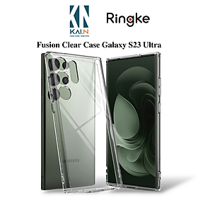 Ốp Lưng Case Trong Suốt Ringke Fusion Dành Cho Samsung Galaxy S23 Ultra - Hàng Chính Hãng