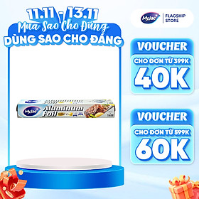 Giấy Bạc Màng Nhôm MyJae Đài Loan Để Bảo Quản, Nướng Thức Ăn, Bọc Thực Phẩm 30cm x 14m