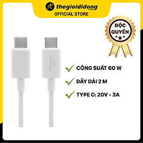 Mua Cáp Type C - Type C 2m Mbest DS076X Trắng - Hàng chính hãng