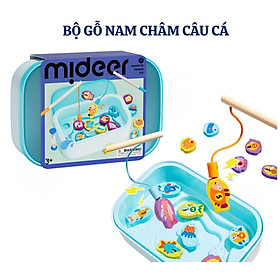 Đồ chơi câu cá nam châm bằng gỗ Mideer Magnetic Fishing Toy cho bé