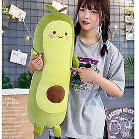 Gấu Bông Hình Trái Bơ G65 (Tặng 1 Móc Khóa Dây Da Pu Đính Đá Lấp Lánh Màu Ngẫu Nhiên)