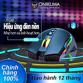 Mua Chuột chơi game Bluetooth có sạc không dây ONIKUMA CW905 Màu đen với hiệu ứng ánh sáng RGB  có thể điều chỉnh DPI 5 tốc  Hàng chính hãng 
