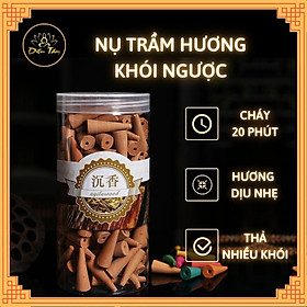 Trầm hương nụ khói ngược cháy 20 phút dùng cho lư xông trầm, thác khói trầm hương nhiều hương 200 nụ