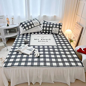 Mua Chiếu cao su đẹp mẫu kẻ đen