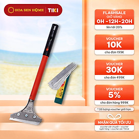 Mua Sủi cán dài 10 lưỡi dao TB cán màu đỏ  kích thước 310mm x 120mm x 23mm  trọng lượng 256g - Hoa Sen Home - Hàng chính hãng