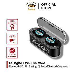 Mua Tai nghe bluetooth không dây V5.2 F11 cao cấp  cảm ứng  hỗ trợ đàm thoại  nghe nhạc  siêu nhỏ  siêu gọn Pon Case