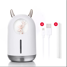 300ML Siêu Âm Thanh Máy Tạo Độ Ẩm Không Khí Nhiều Hươu Máy Phun Sương Tạo Độ Ẩm Mini Usb Di Động Máy Tạo Độ Ẩm Không Khí Gia Đình Dưỡng Ẩm Làm Thơm Phòng - one