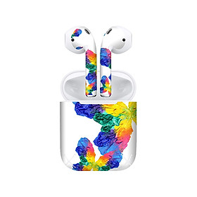 Mua Miếng dán skin chống bẩn cho tai nghe AirPods in hình thiết kế - atk315 (bản không dây 1 và 2)