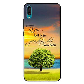 Ốp lưng in cho Huawei Y7 Pro 2019 Mẫu Tâm Bất Biến