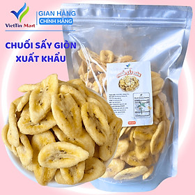 Chuối Sấy Giòn Hàng Nguyên Miếng Viettin Mart 1kg 